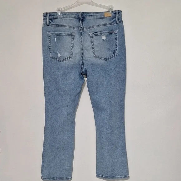 Distressed Blue Women's Jeans - Picture 6 of 10